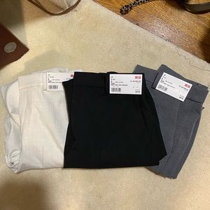 Bundle of Uniqlo smart ankle pants (brushed)